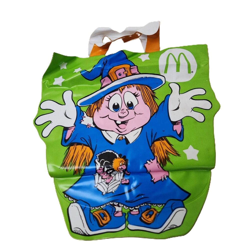 Vintage 1990 McDonald’s Halloween Bag Witch Trick or Treat Tote